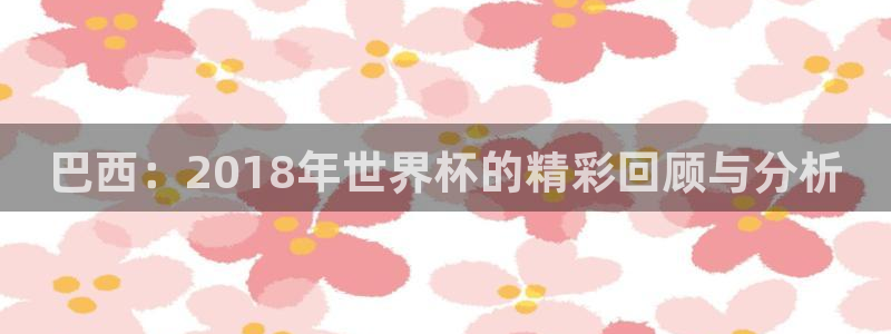 世界杯欧洲预选赛赛程：巴西：2018年世界杯的精彩回顾与分析